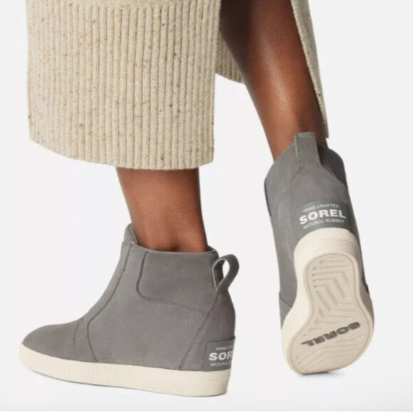 NEW Sorel Out N About Wedge Boots Waterproof Suede For Women 2511 5S3 - Picture 1 of 5